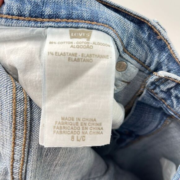 Levi’s Blue Zip-fly button Straight leg 505 Jeans Size 8 - Picture 8 of 10